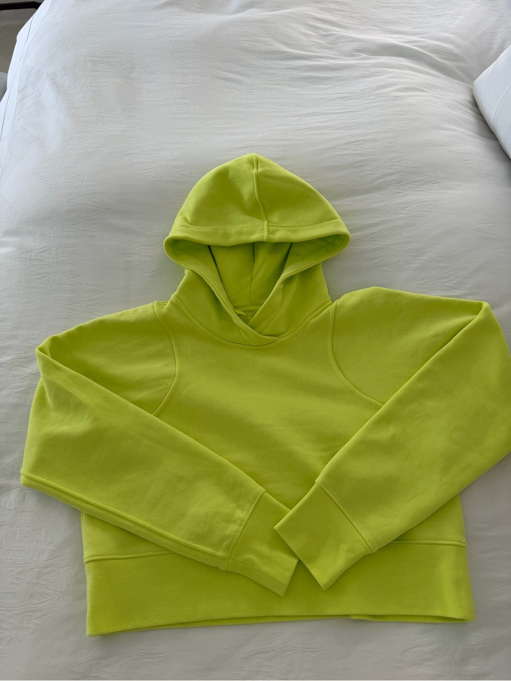 lululemon athletica Lime Green Hooded Pullover